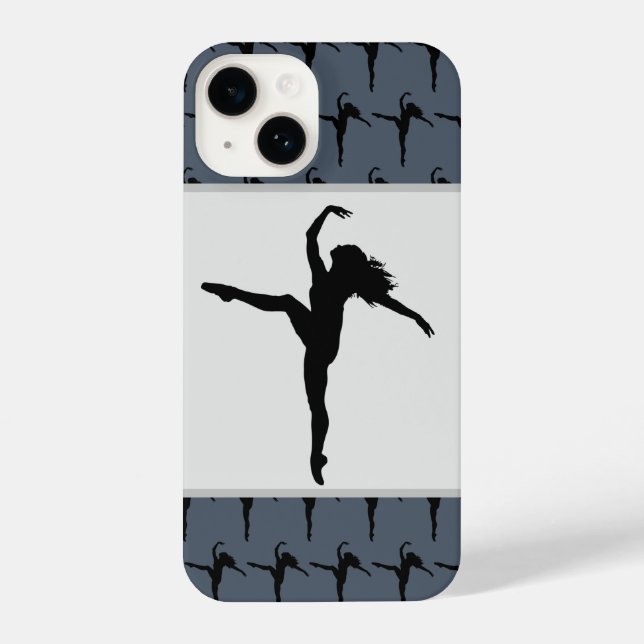 Coque iPhone Danse de ballet Silhouette femme fille (Verso)