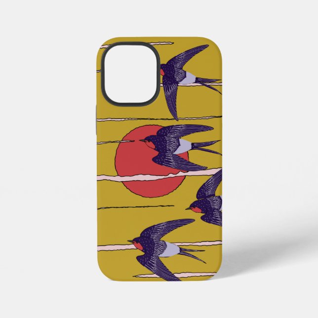 Coque iPhone Danse des hirondelles (Verso)