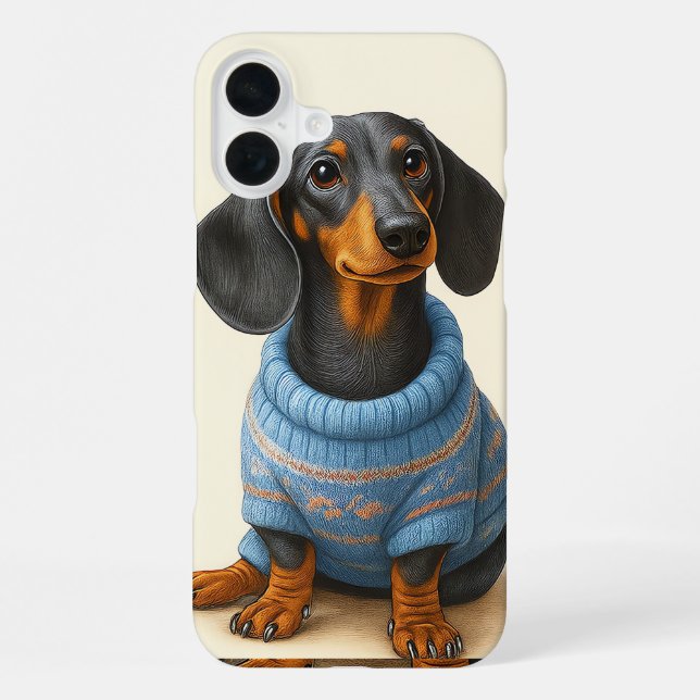 Coque iPhone Dapper Teckel  (Verso)