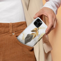Coque iphone d'aquarelle en plumes