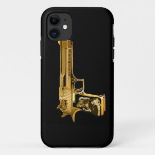 Coque iphone d'arme à feu de souteneur