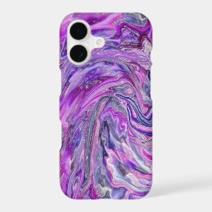 Coque iphone d'art Abstrait Lavender Wave