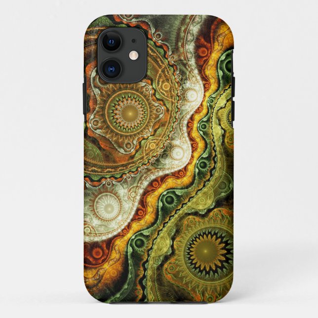Coque iphone d'art de fractale : Automne (Dos)