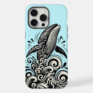 Coque iphone de baleines de liaison