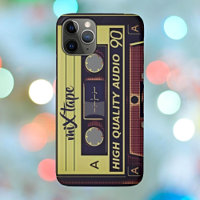 coque iphone de bande de mixage vintage - Vibes de