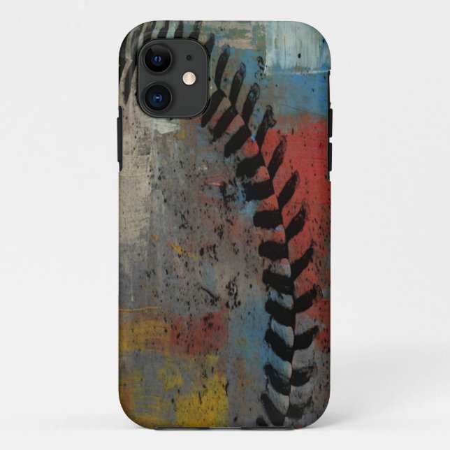 coque iphone de baseball peint (Dos)