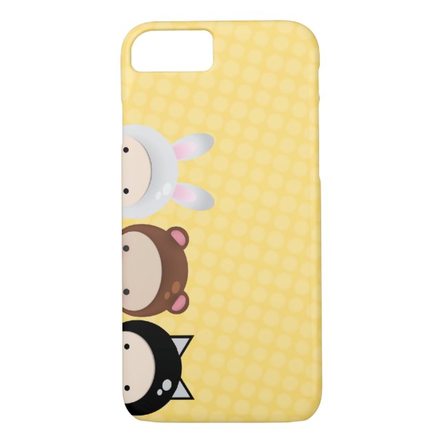 Coque iphone de bébés de créature de Kawaii (Dos)