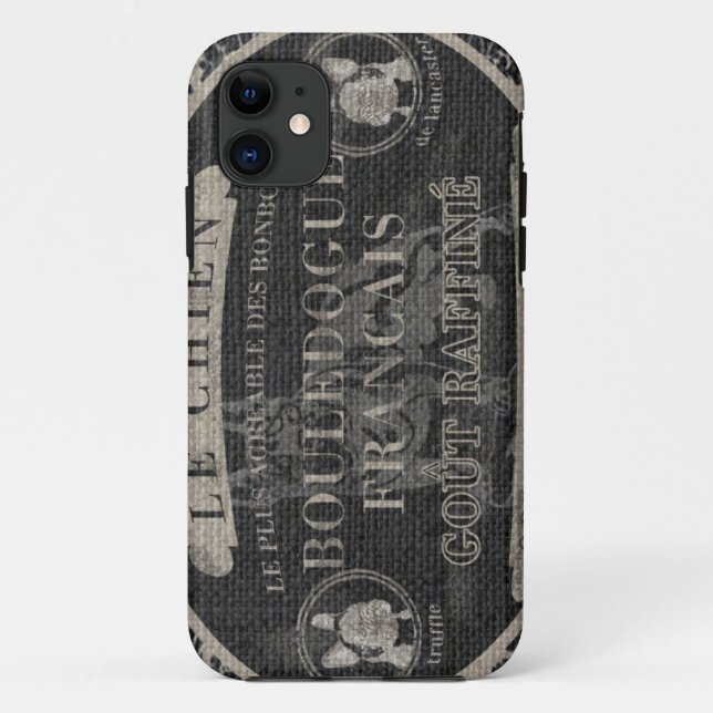 Coque iphone de bouledogue français (Dos)