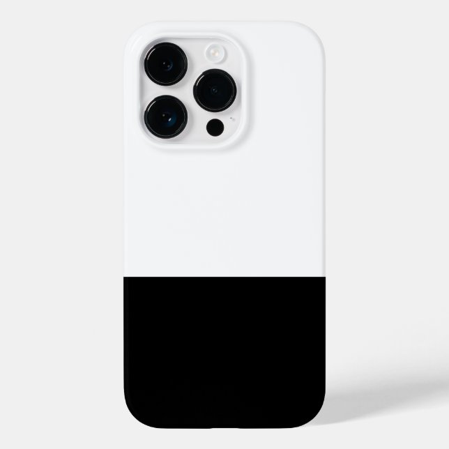 Coque iphone de cadre noir blanc de conception min (Verso)