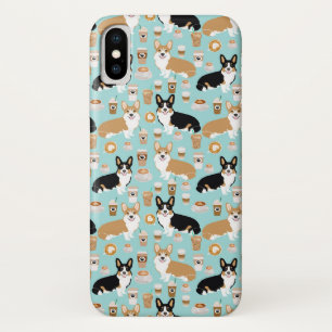Coque iphone de café de corgi - corgis de cardigan