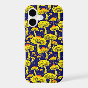 Coque iphone de champignons rétro