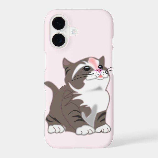 Coque iphone de chats mignons (Verso)