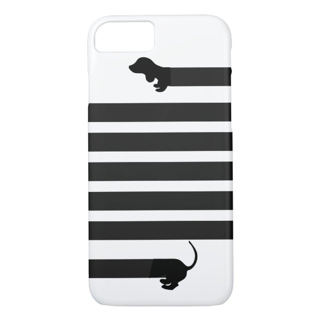 coque iphone de chien de saucisse de teckel (Dos)