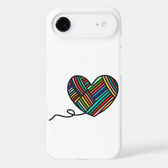Coque iphone de coeur de fil (Verso)
