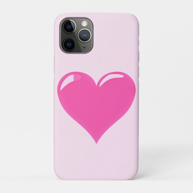 Coque iphone de coeur rose (Dos)
