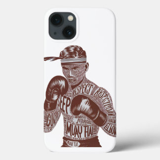 Coque iphone de combat de la typographie Vintage d