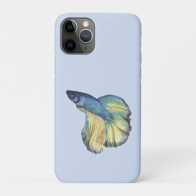 Coque iphone de Coque de poisson Betta-Mate (Dos)