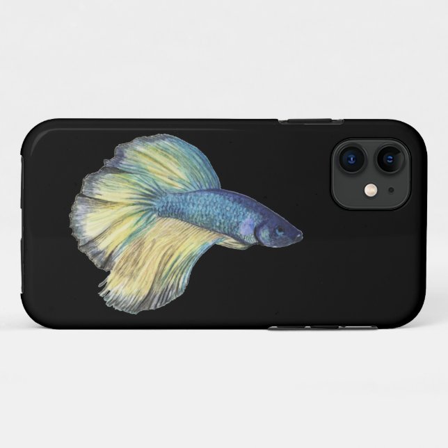 Coque iphone de Coque de poisson Betta-Mate (Dos (Horizontal))