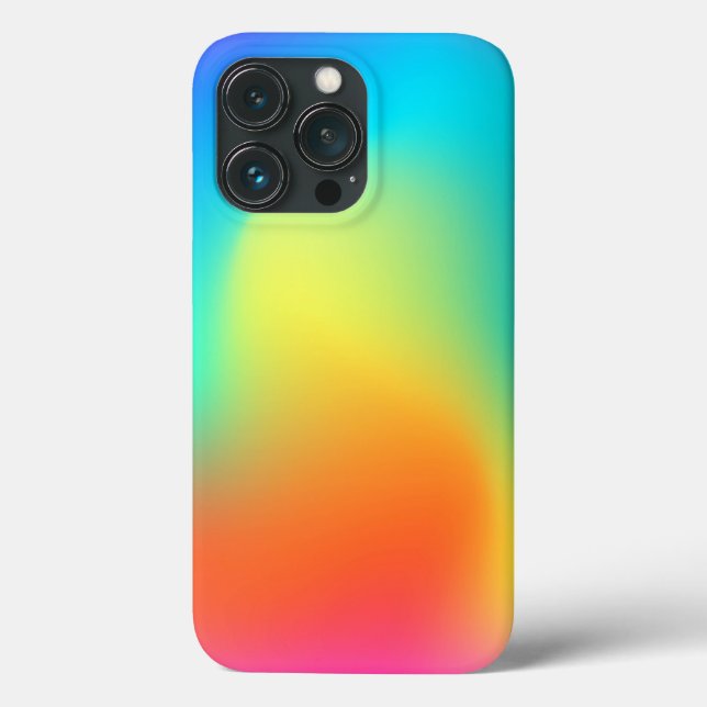Coque iphone de couleur vive dégradé (Verso)
