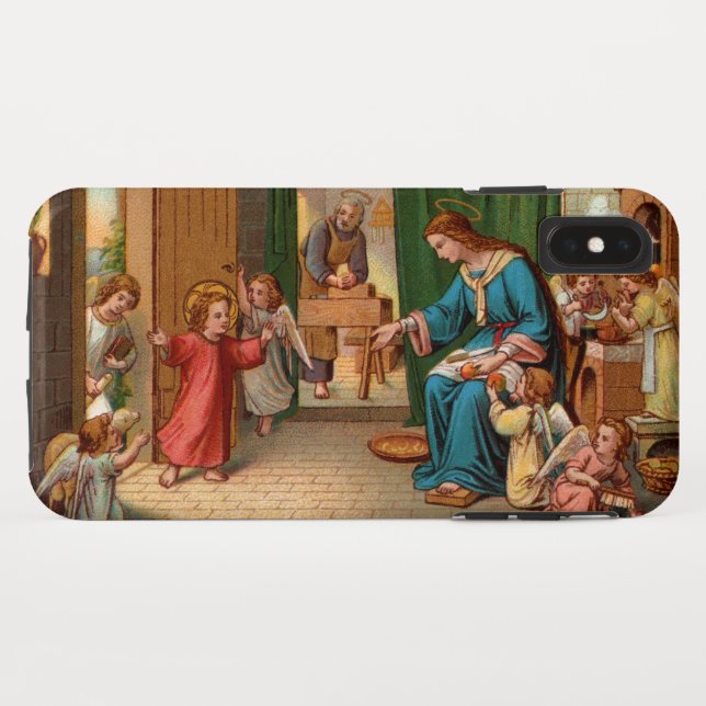 Coque iphone de cuisine de la Sainte Famille (Dos (Horizontal))