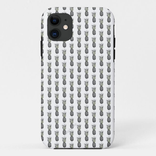Coque iphone de dessin d'ananas aloha (Dos)
