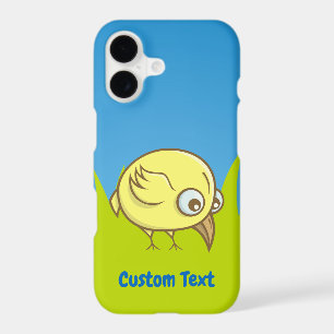 Coque iphone de dessin d'oiseau jaune