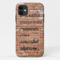 Coque iphone de devis de liberté