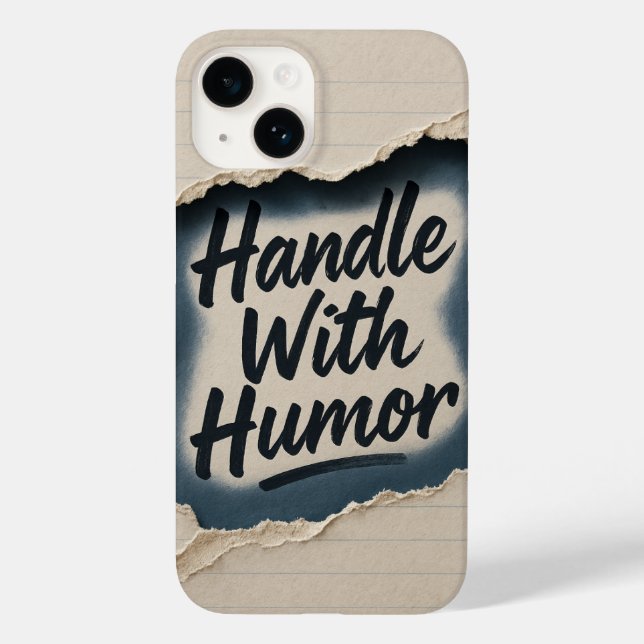 Coque iphone de devis d'Humour papier extrait (Verso)