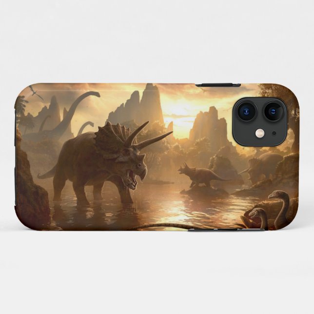 coque iphone de dinosaures (Dos (Horizontal))