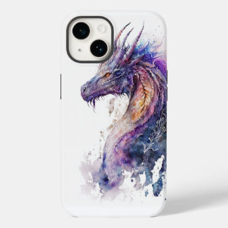 Coque iphone de dragon aquarelle