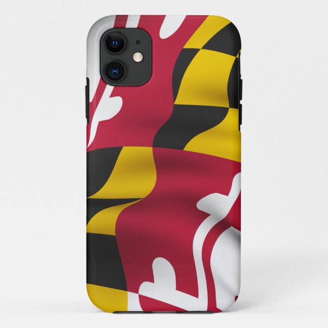 Coque iphone de drapeau du Maryland (Dos)