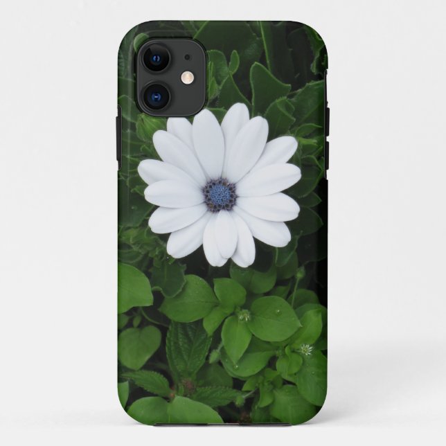 Coque iphone de fleurs blanches (Dos)