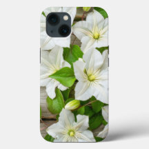 Coque iphone de fleurs blanches