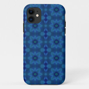 Coque iphone de fleurs bleues