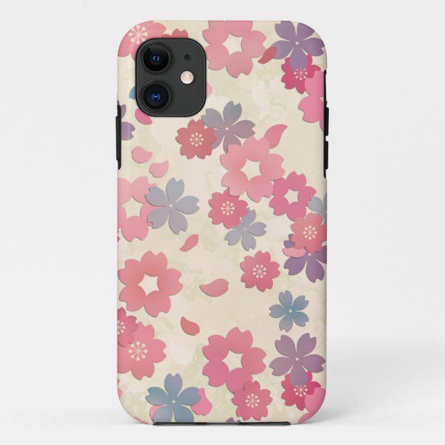 Coque iphone de fleurs de cerisier (Dos)