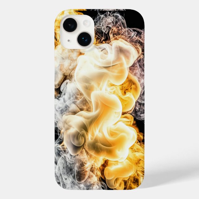 Coque iphone de fumée et de feu (Verso)