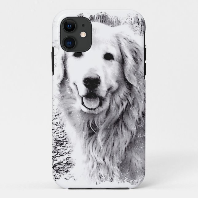 Coque iphone de golden retriever (Dos)