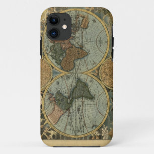 Coque iphone de la carte de l'ancien monde
