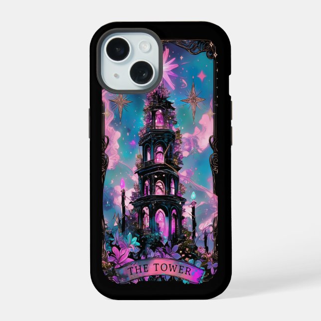 Coque iphone de la carte Tower Tarot Vibes de cuis (Verso)
