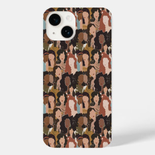 Coque iphone de la grille de la diversité des femm