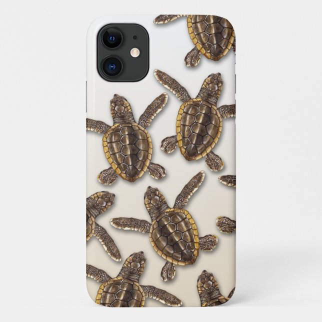 Coque iphone de la tortue luth (Dos)