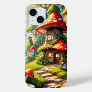 Coque iphone de la ville de champignons