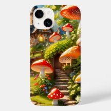 Coque iphone de la ville de champignons