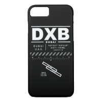 Coque iphone de l'aéroport international DXB de