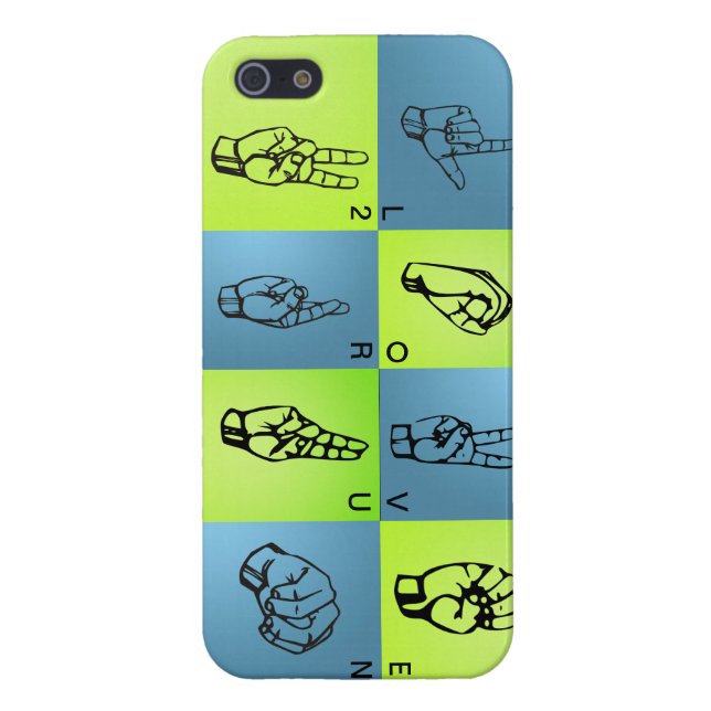 Coque iphone de langue des signes (Dos)