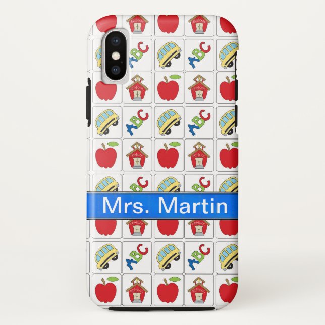 Coque iphone de l'enseignant sur mesure (Dos)