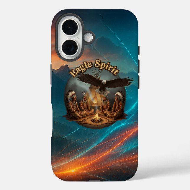 Coque iphone de l'Esprit de l'aigle (Verso)