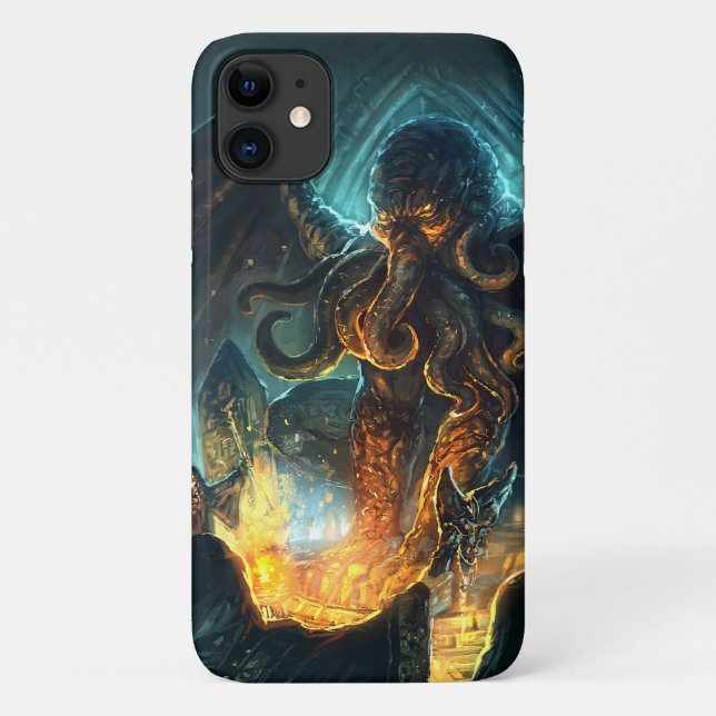 coque iphone de Lovecraft à Cthulhu (Dos)