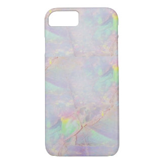Coque iphone de marbre iridescent de pierre de
