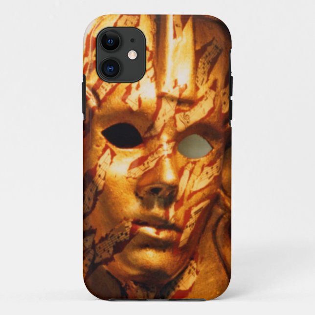 Coque iphone de masque de violon (Dos)